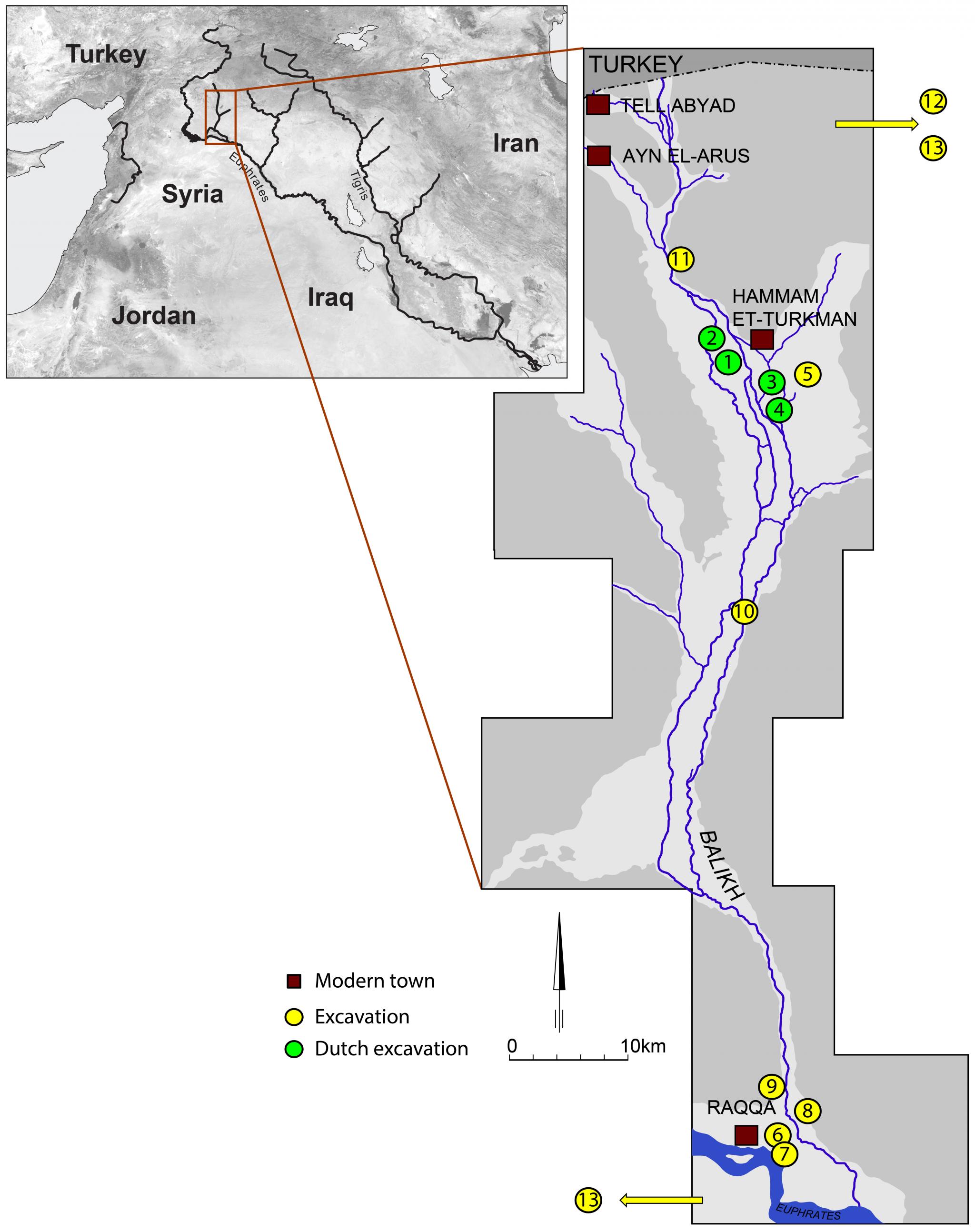 Balikh Valley map