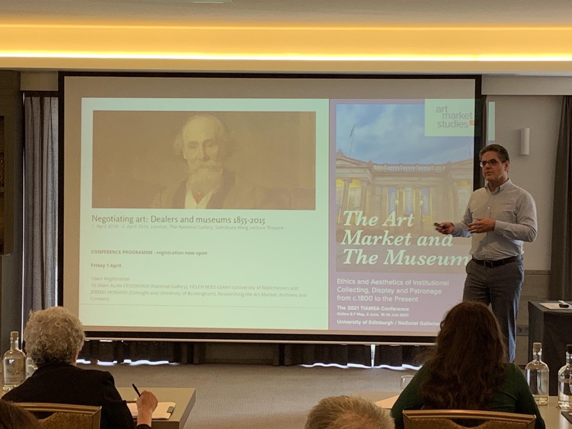 Christian Huemer (Belvedere Museum Vienna) on the digitisation of collections - Photo by Catherine E B Galli