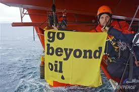 Go beyond oil cry from Greenpeace