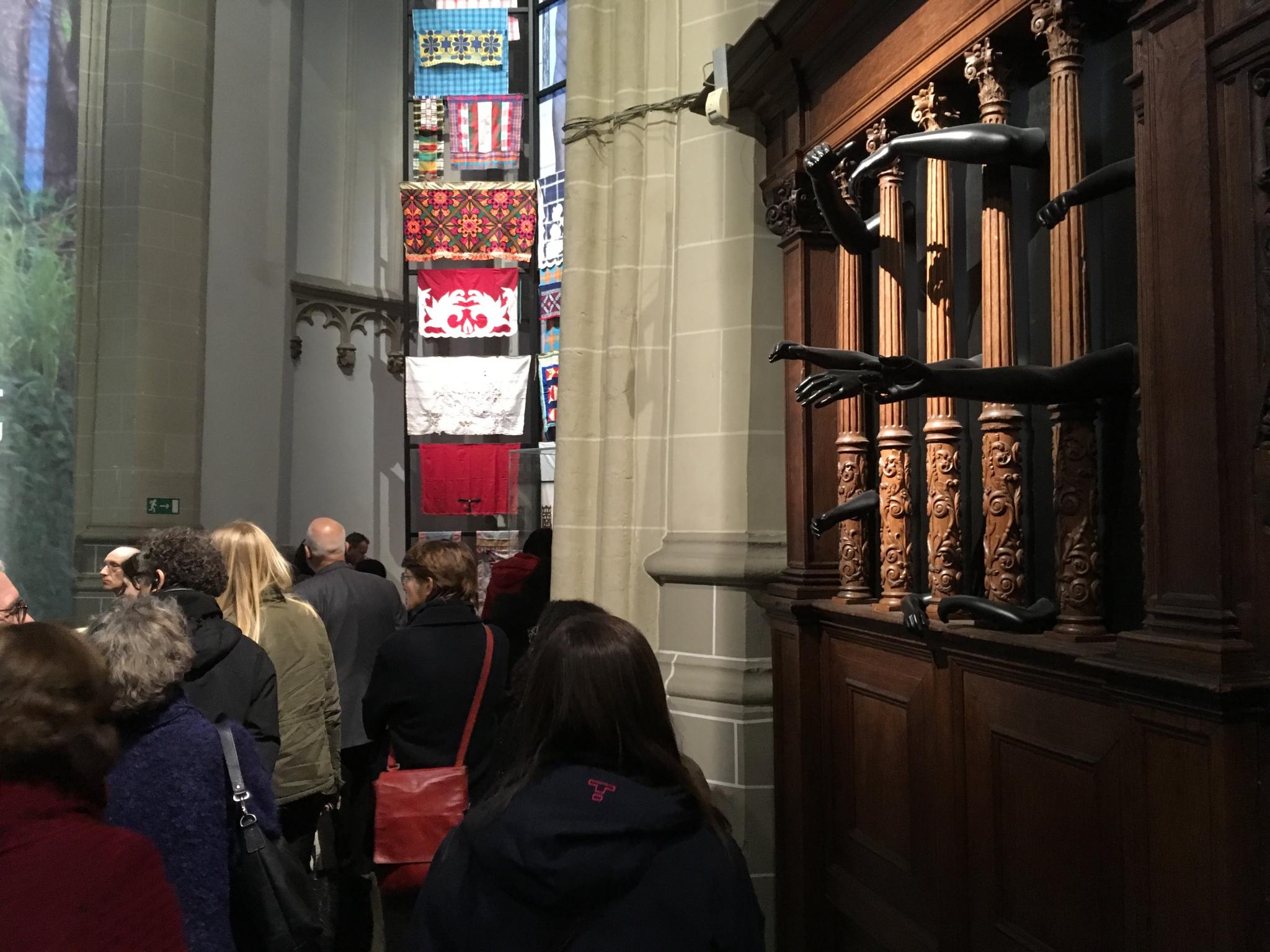 Art installation on Slavery at the Nieuwe Kerk. Photograph by Yvonne Nijenhuis. 