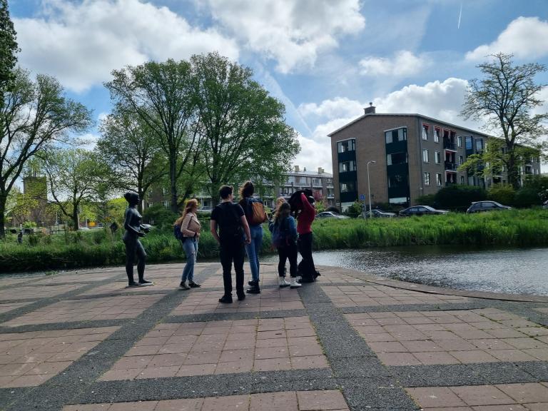 Students attending the Atlantikwall Walk
